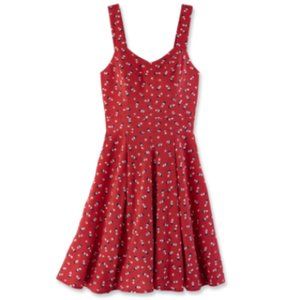 LC Lauren Conrad x Disney Minnie Mouse Open Back Print Dress
